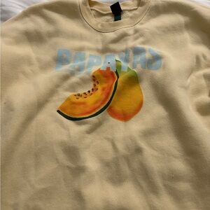 Papayas Kids Yellow Graphic Sweatshirt